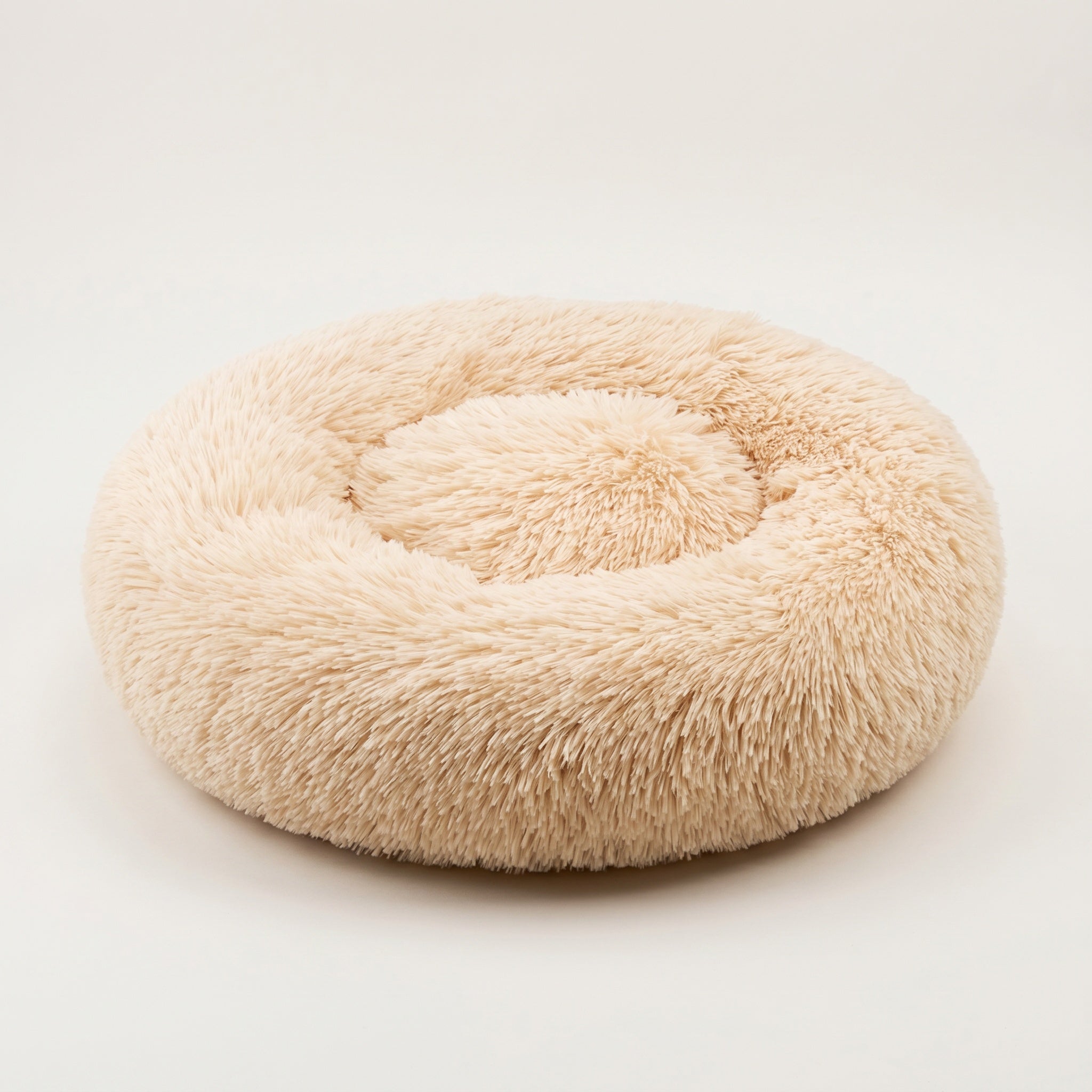 Panier rond pour chien en peluche