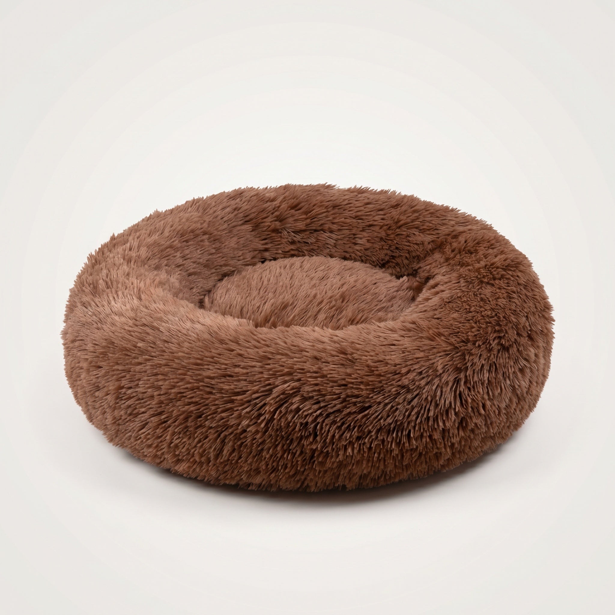 Panier rond pour chien en peluche