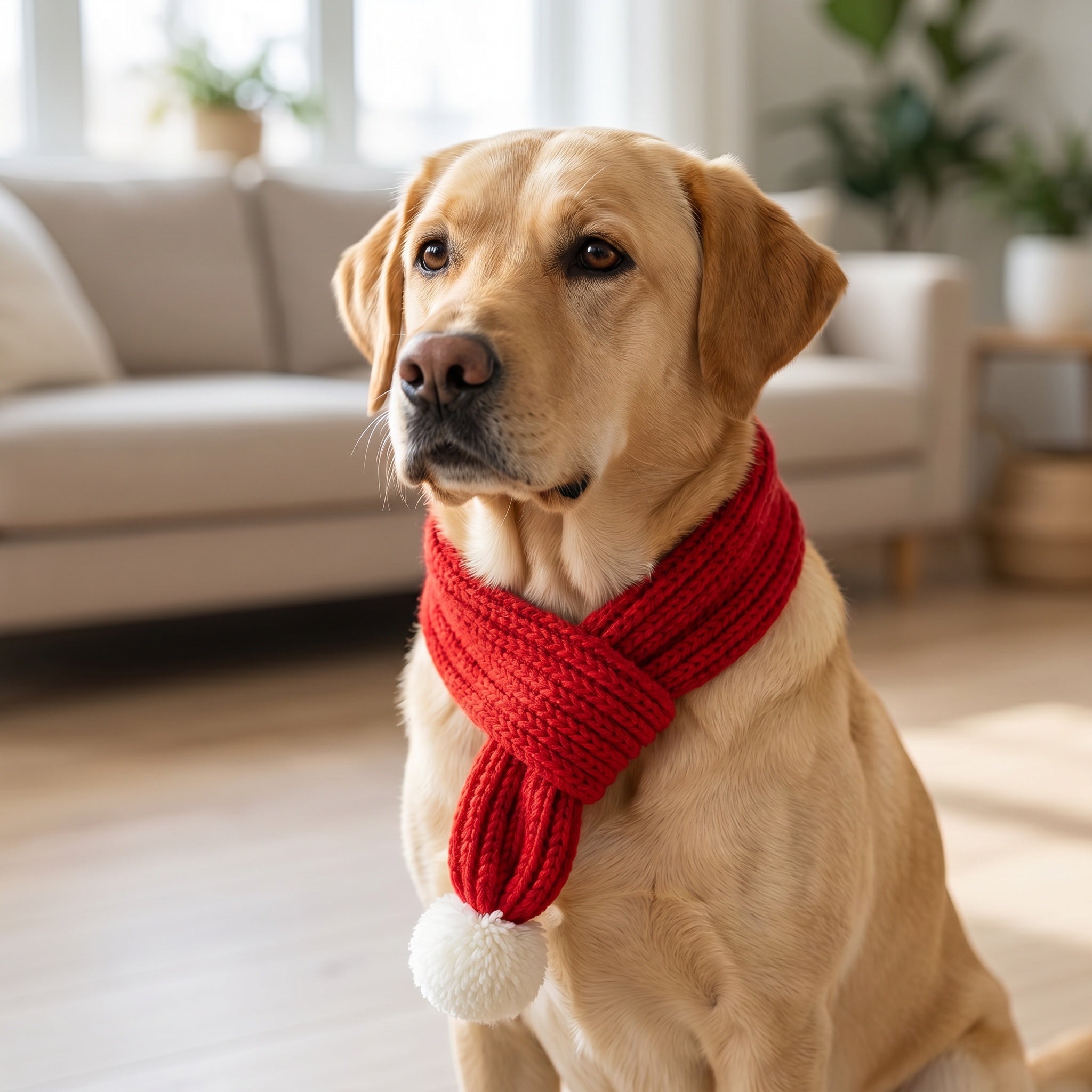 Écharpe tricoté pour chien