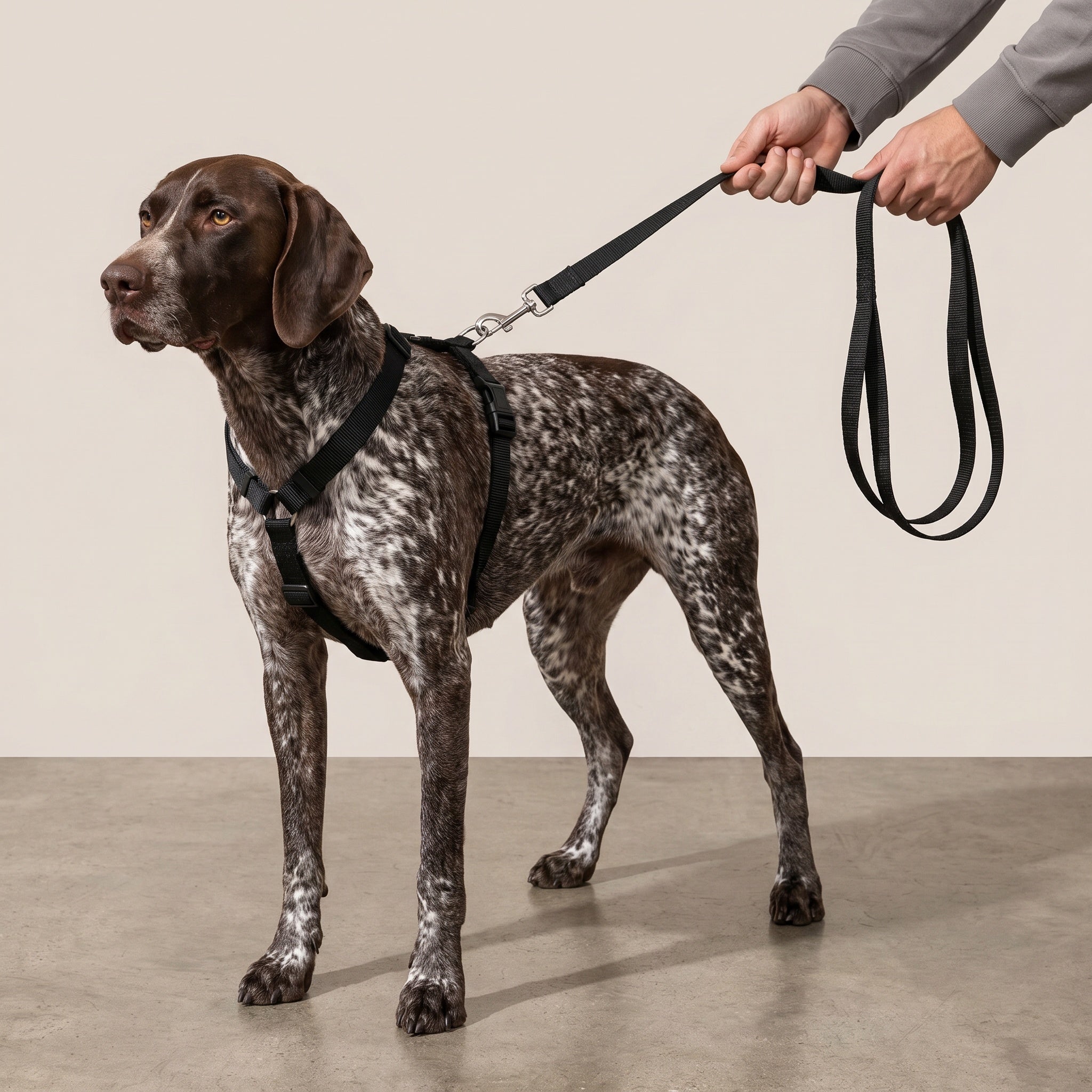 Laisse pour chien en nylon noir
