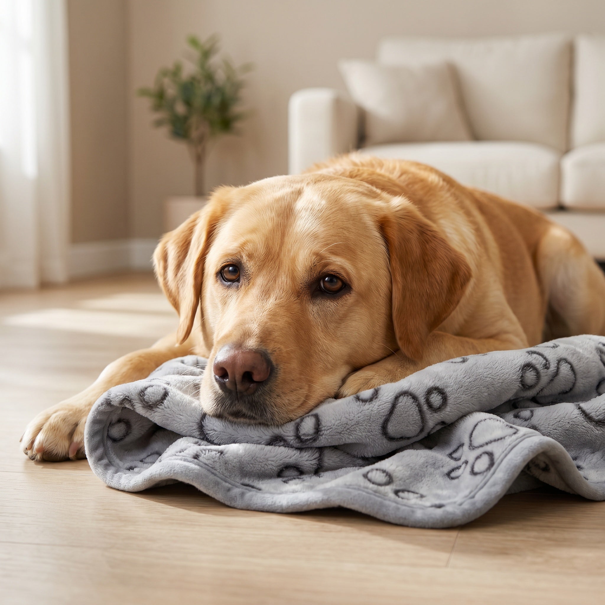 Couverture Douce pour Chien à Motifs Pattes