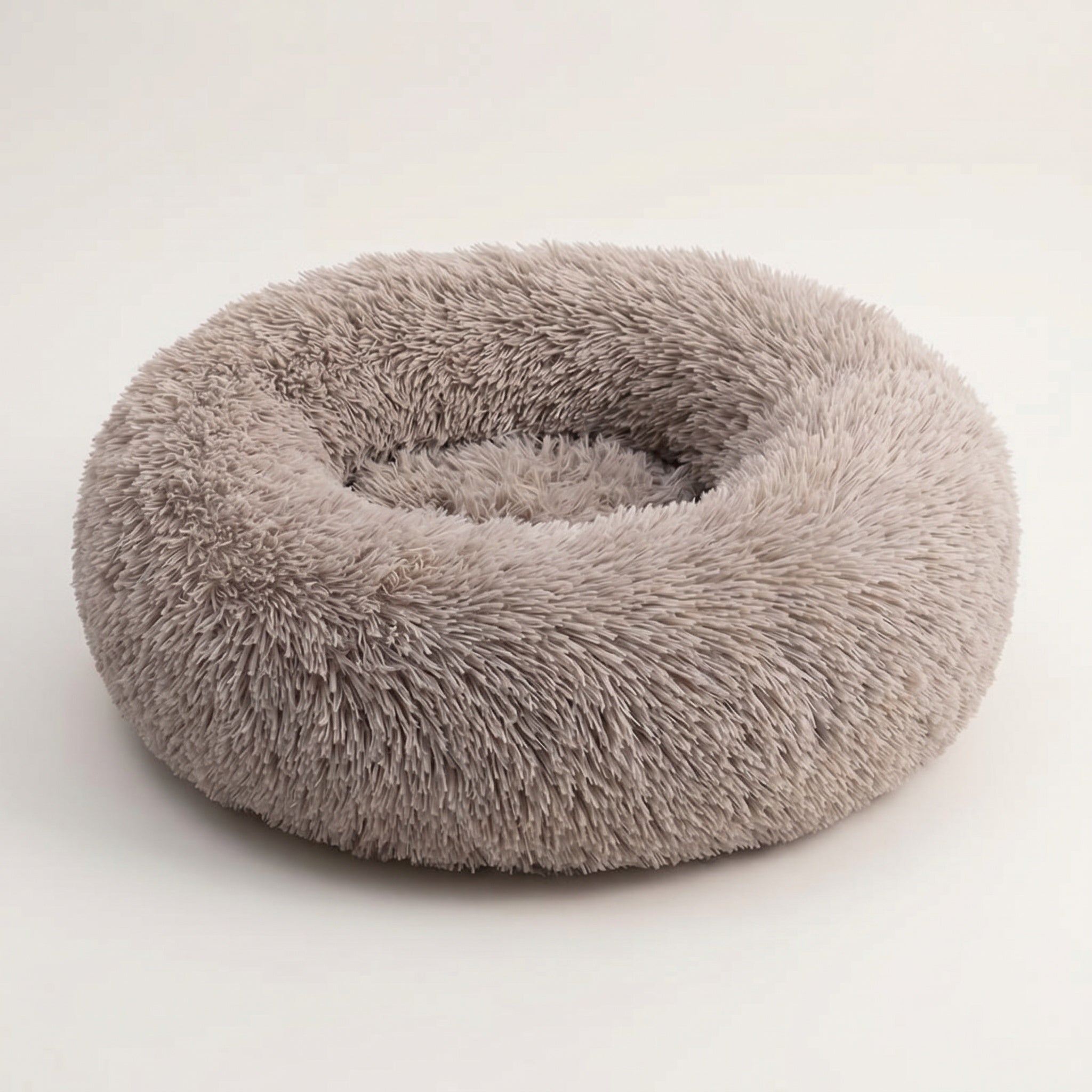 Panier rond pour chien en peluche