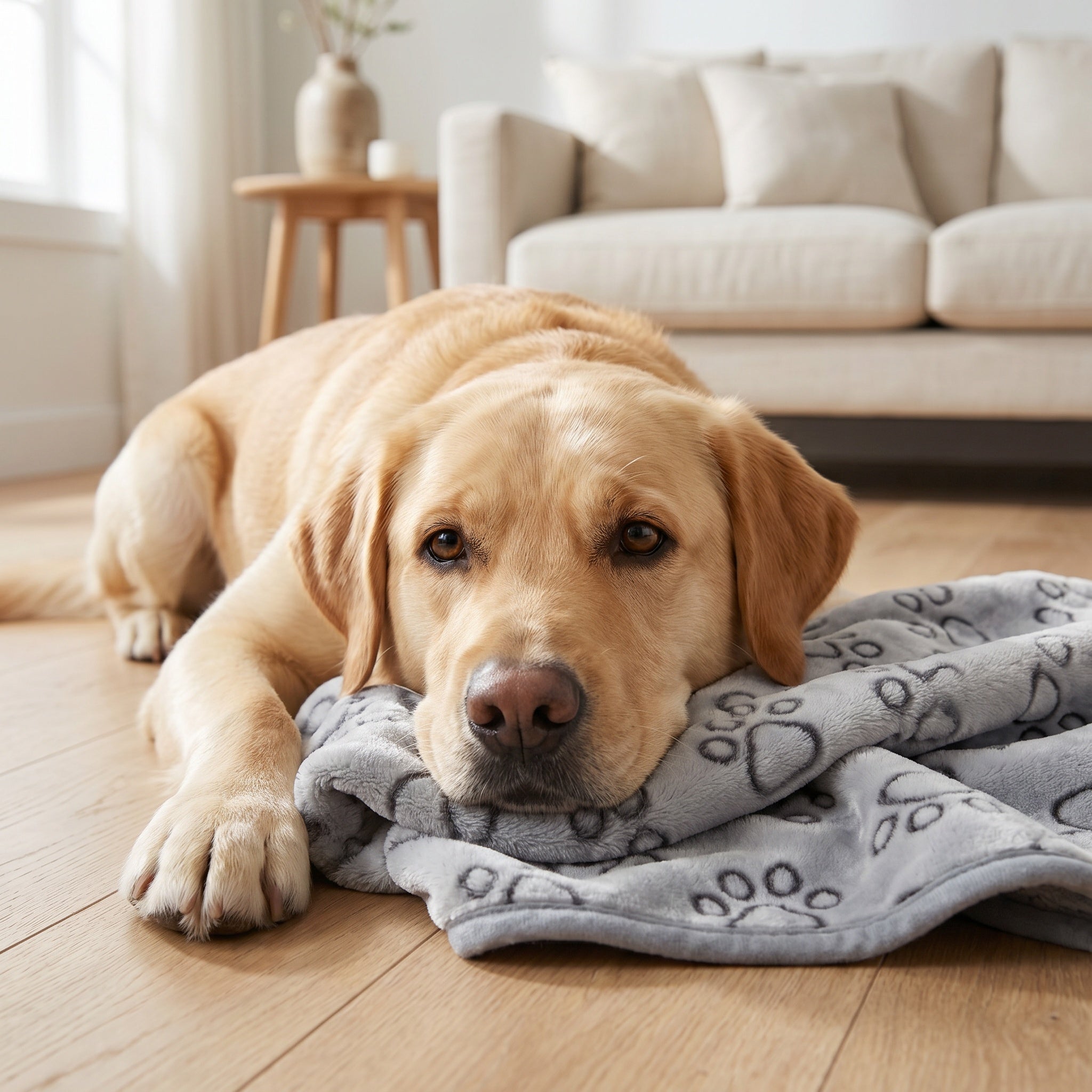 Couverture Douce pour Chien à Motifs Pattes