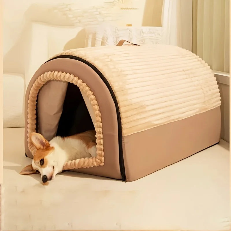 Tente pour chien en peluche