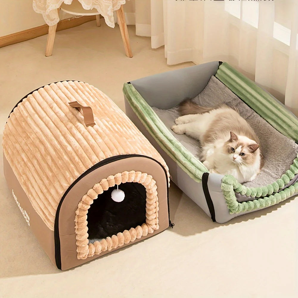 Tente pour chien en peluche