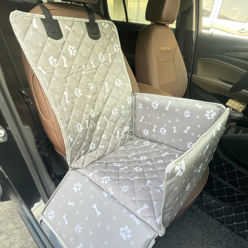 Siège voiture Gris sécurisé pour chien