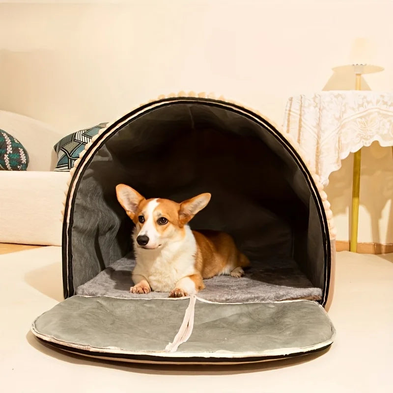 Tente pour chien en peluche