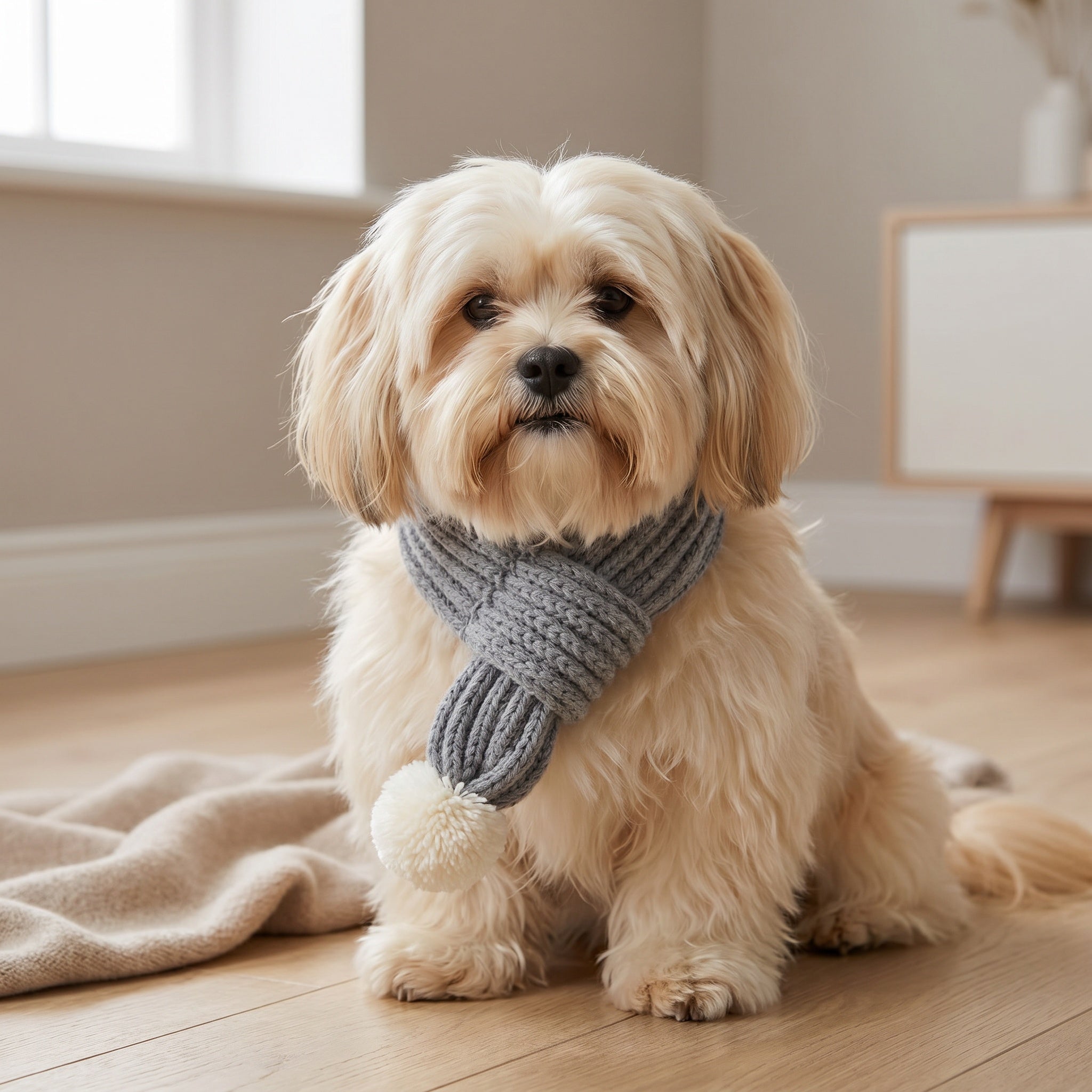 Écharpe tricoté pour chien