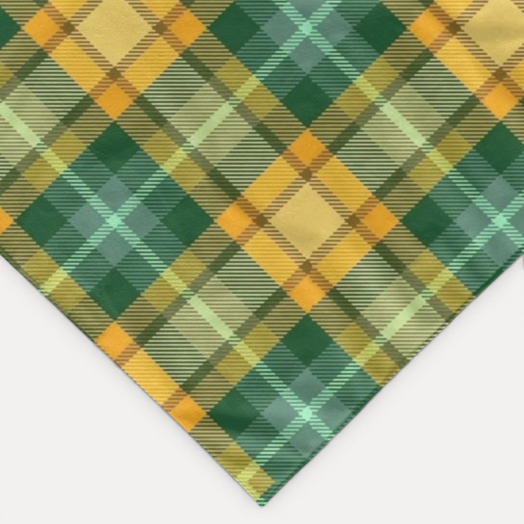 Bandana à carreaux pour chien