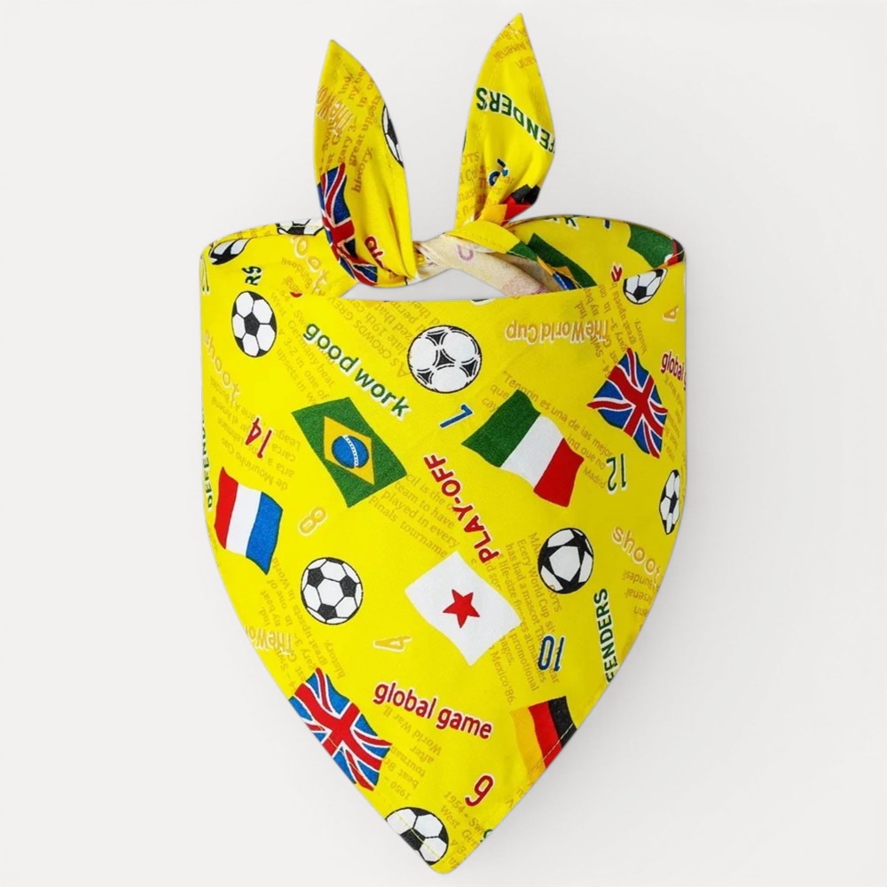 Bandana chien multicolore à motifs