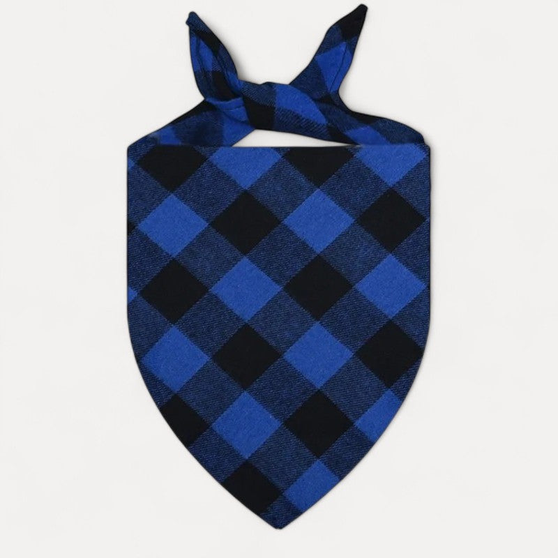 Bandana à carreaux pour chien