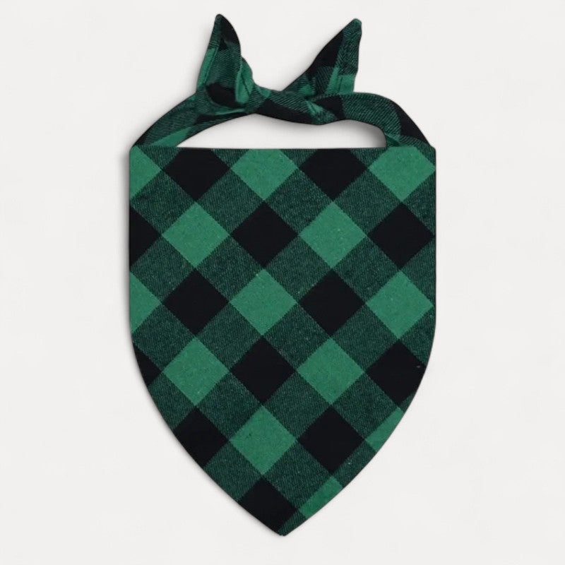Bandana à carreaux pour chien