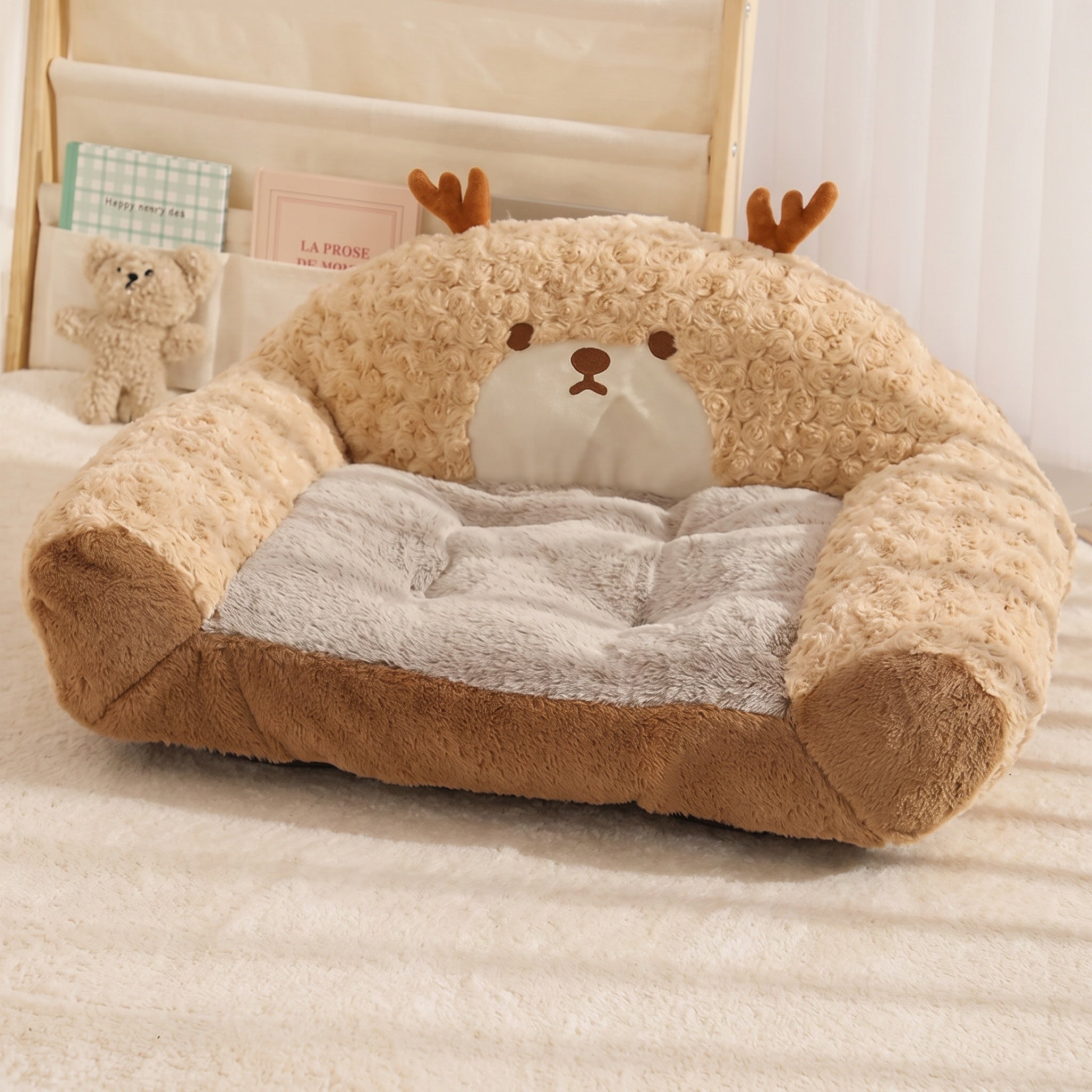 Panier pour chien en peluche douce