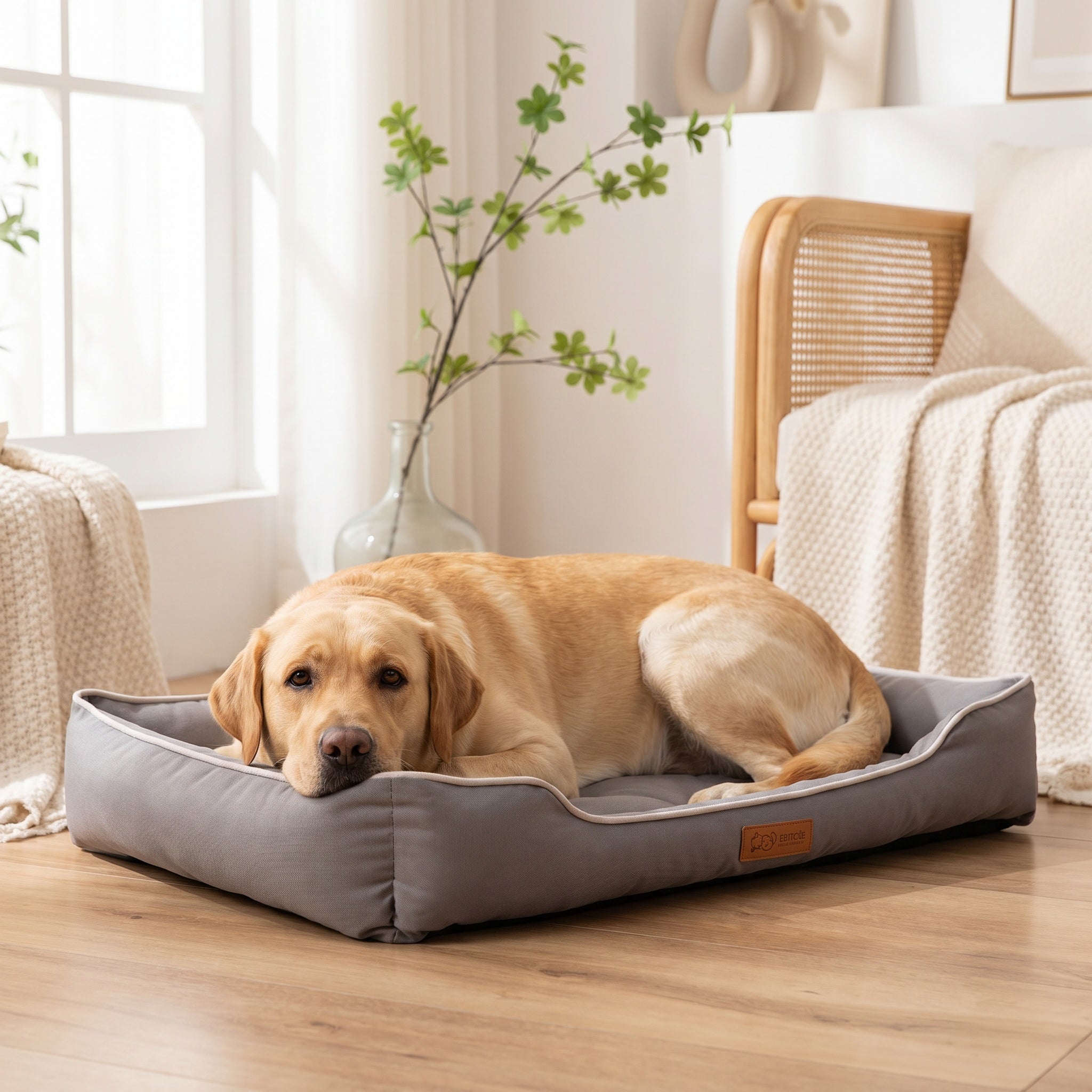 Panier pour chien en tissu résistant