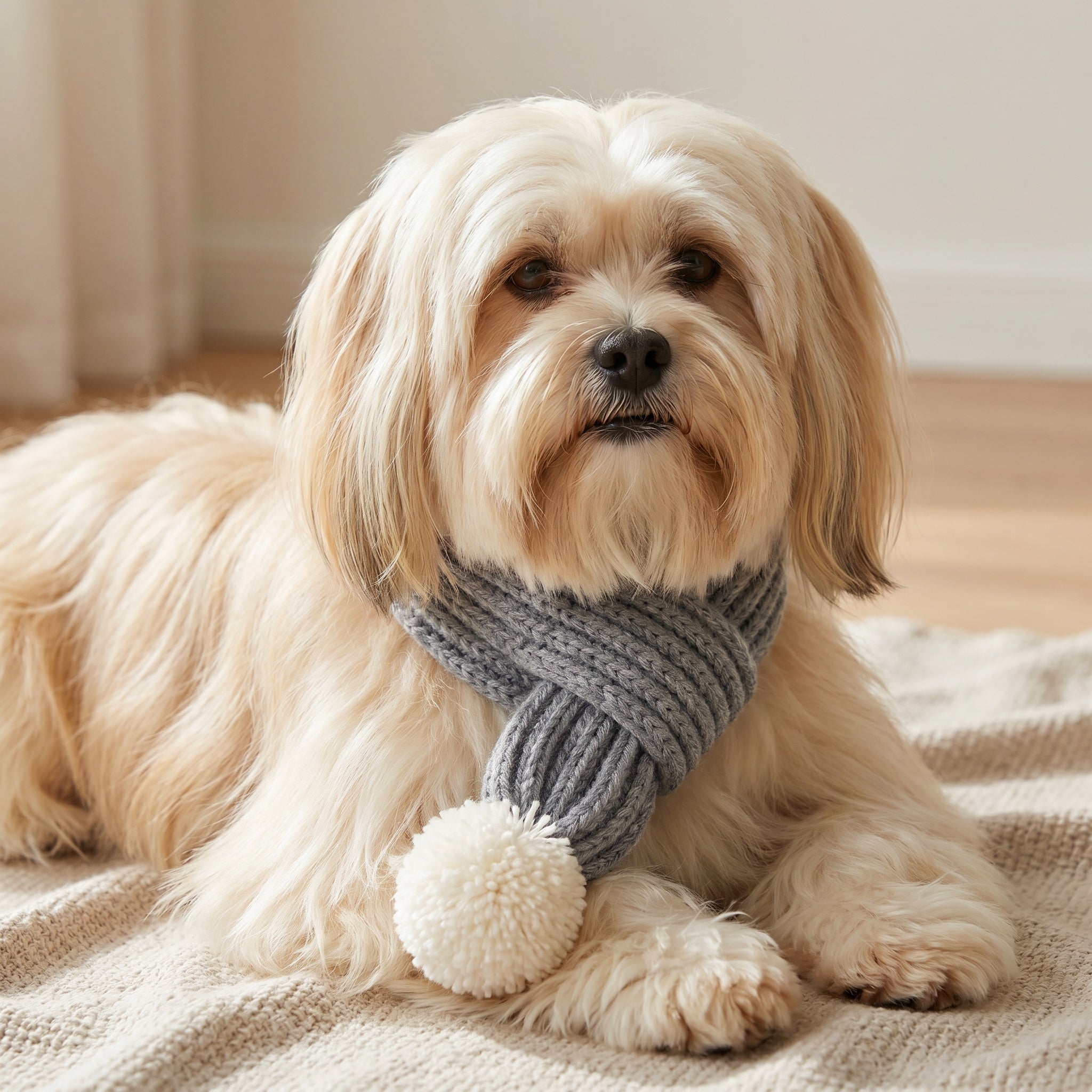 Écharpe tricoté pour chien